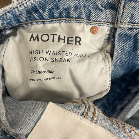 Mother High Waisted Tunnel Vision Sneak Jeans - Picture 6 of 6